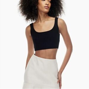 Aritzia Wilfred Manila Tank - Black XS